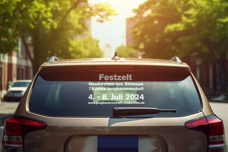 Jungbauernschaft Neukirchen Autobeschriftung